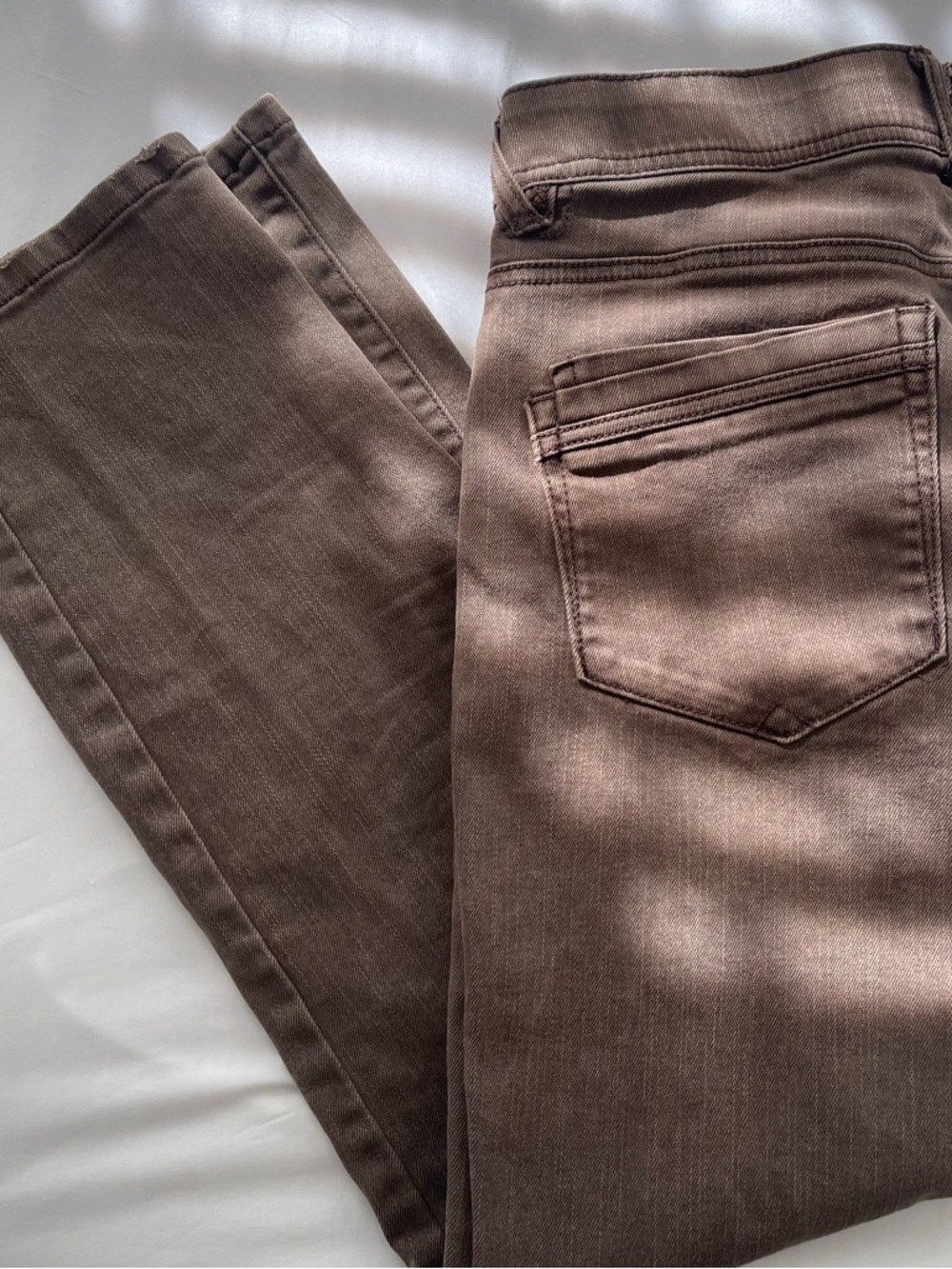 Democracy Taupe Straight Leg Jeans